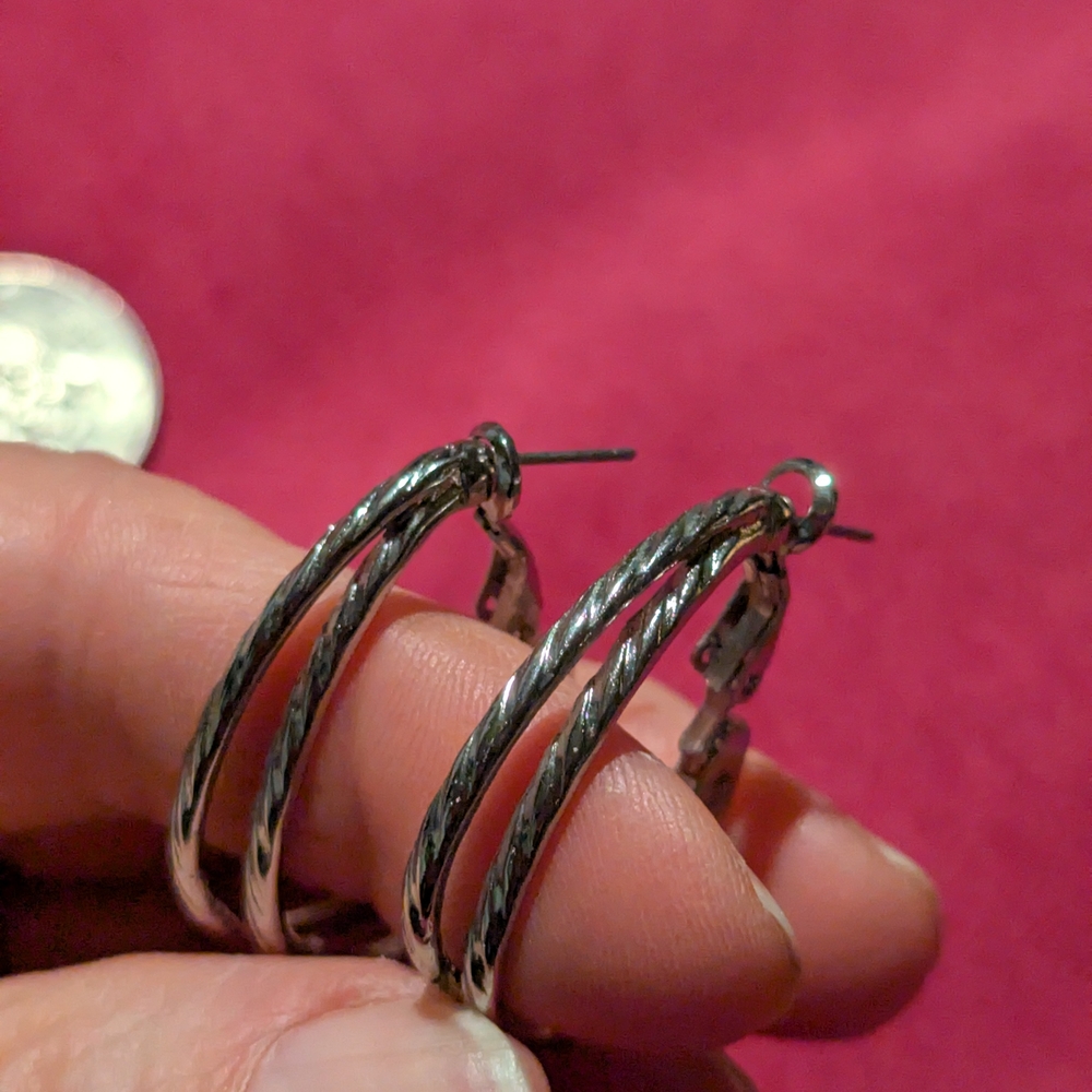 Elegant Silver Hoop Earrings
